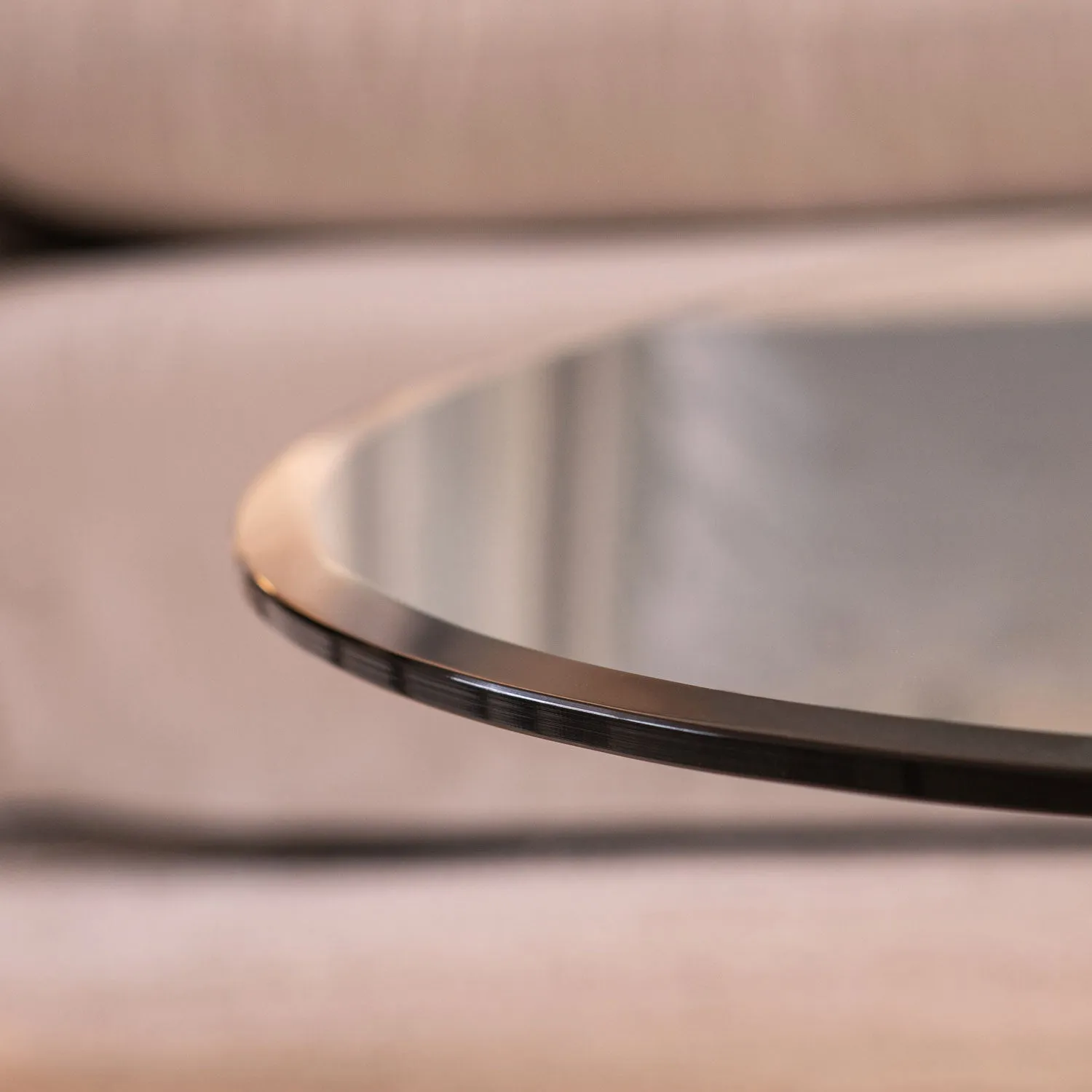 38" Round Clear Glass Table Tops