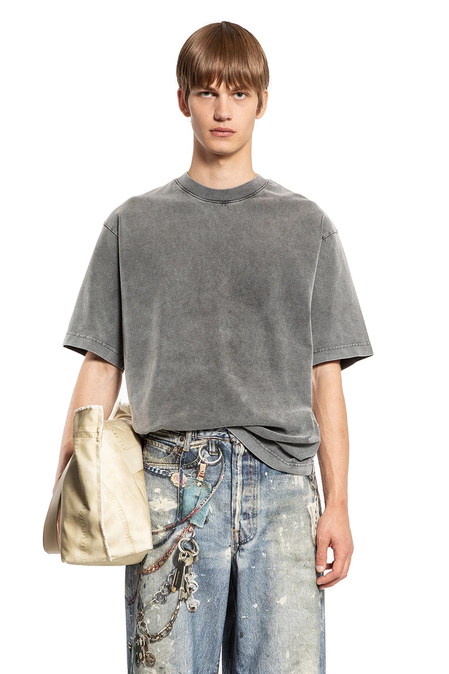 ACNE STUDIOS MAN BLACK T-SHIRTS & TANK TOPS