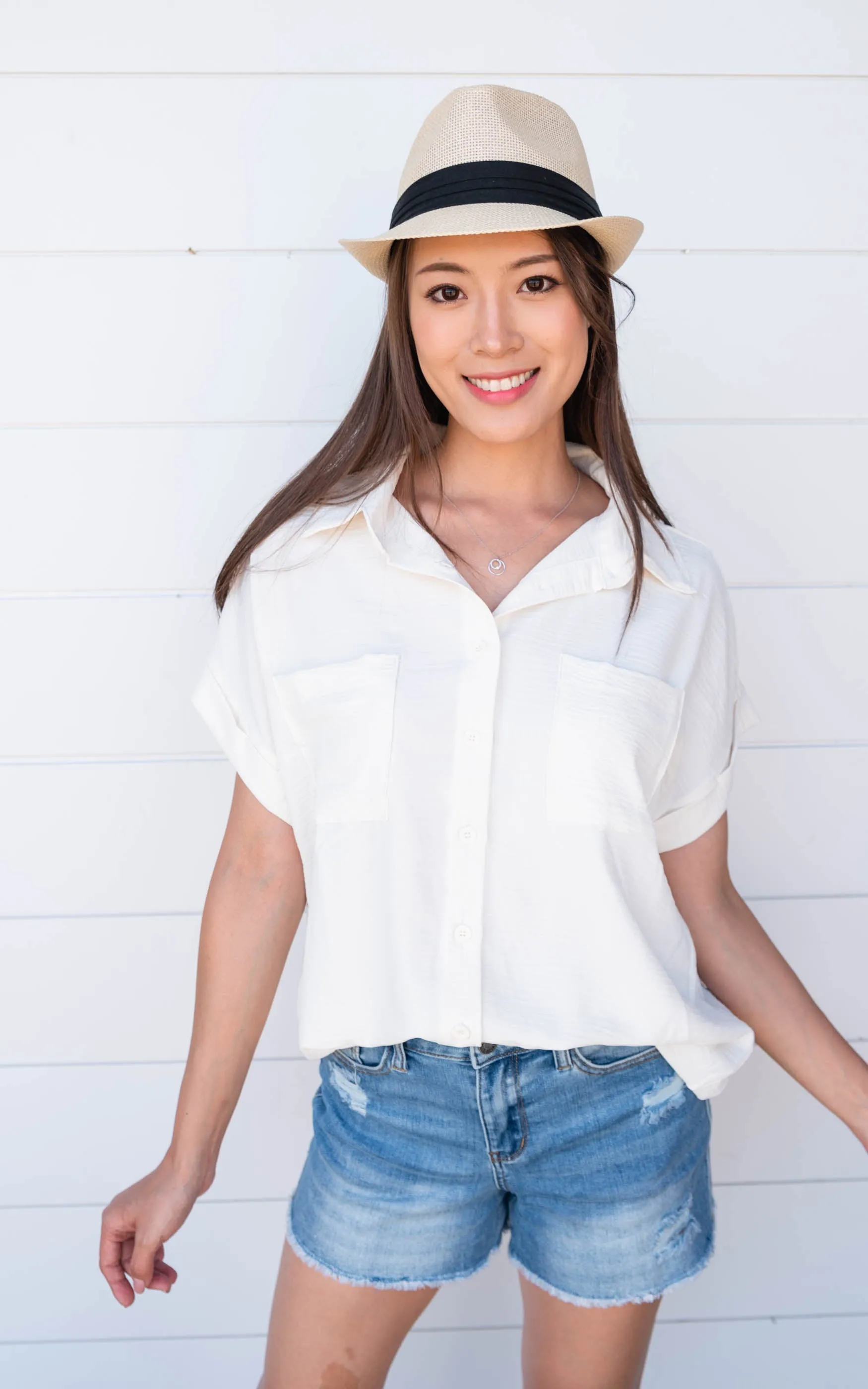 Airflow Button Down Blouse - Final Sale
