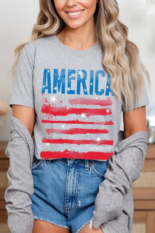America Since 1776 Graphic T Shirts  choice of colors