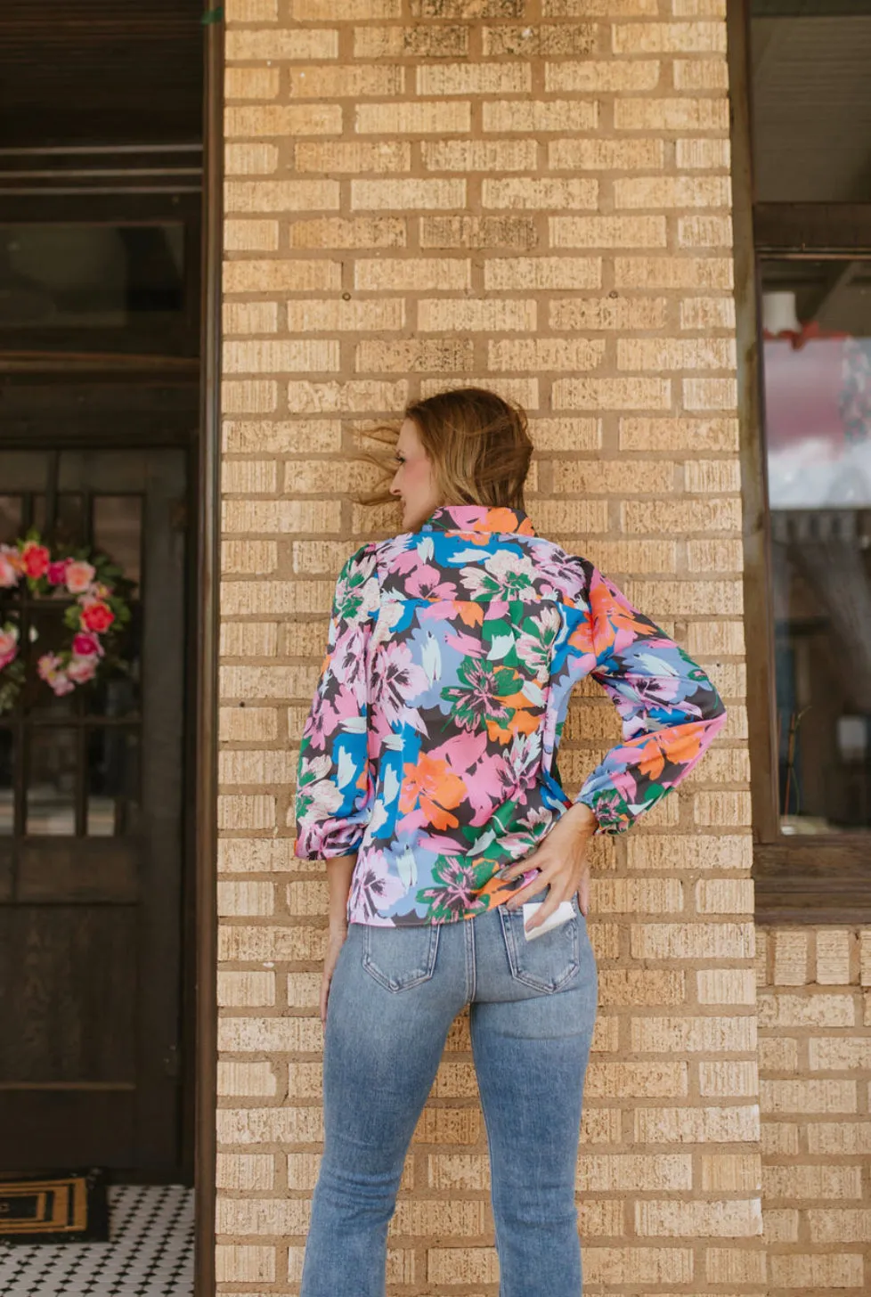 Avery Long Sleeve Collared Top