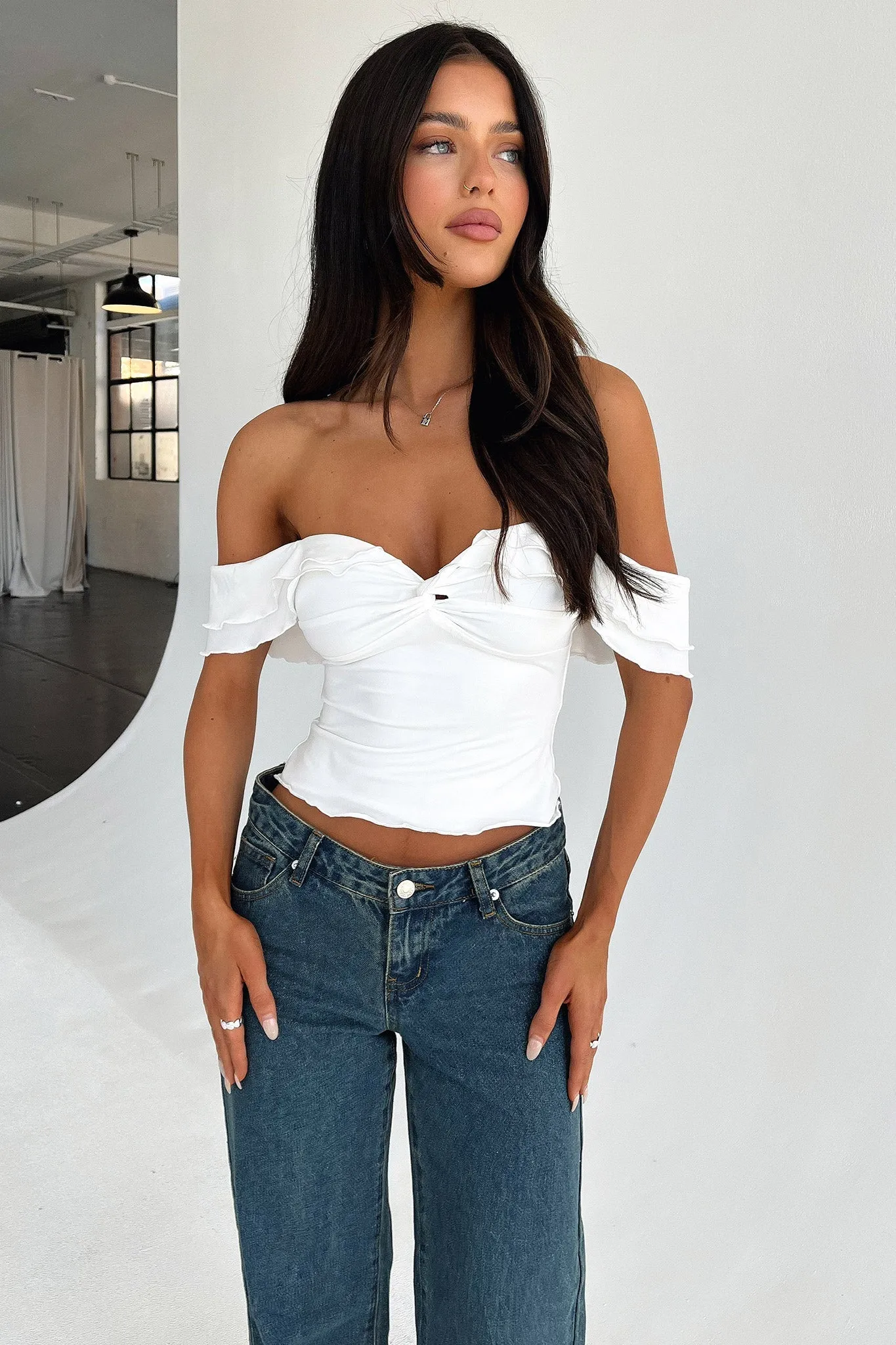 Brennan Top - White