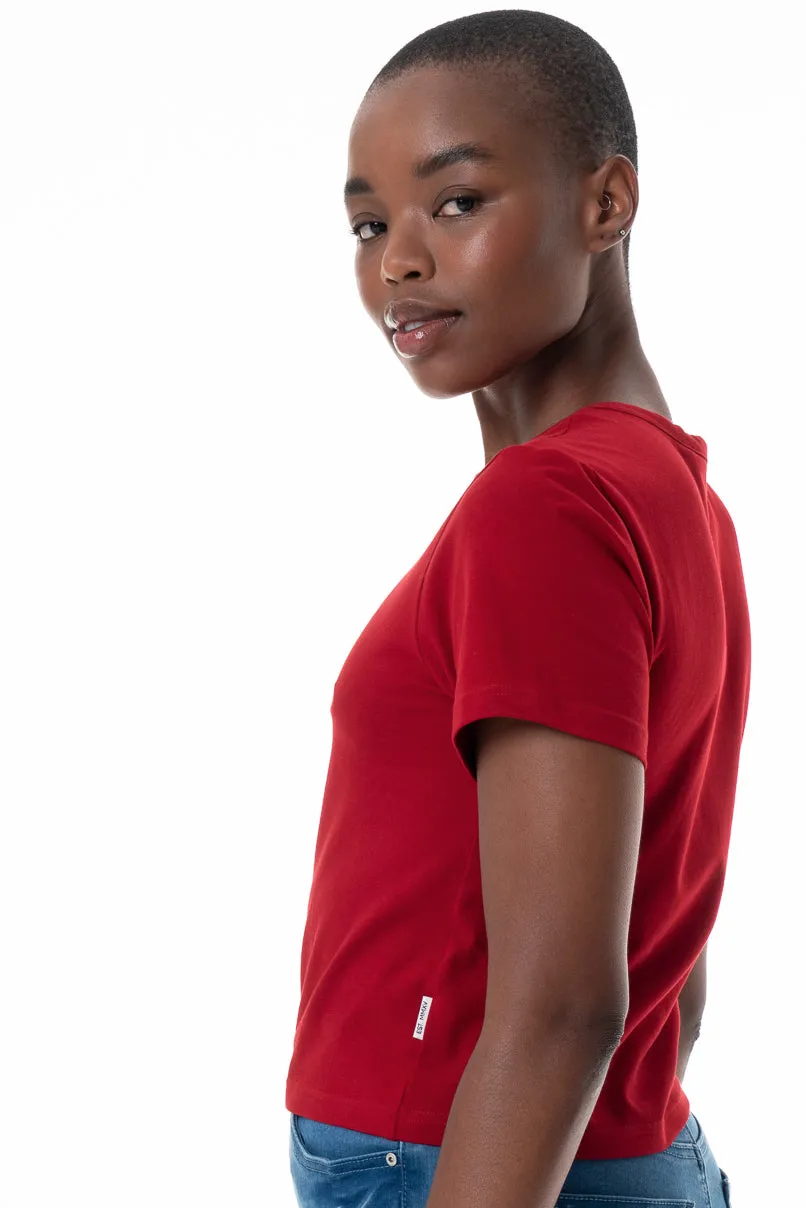 Fitted T-Shirt _ 145714 _ Red