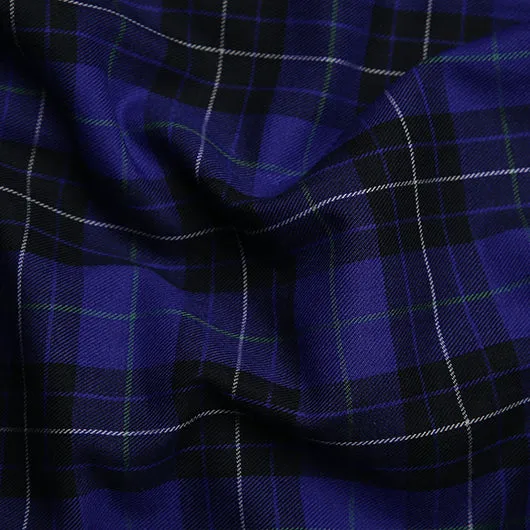 Hawthorn Blue & Black Brushed Cotton Check Shirt