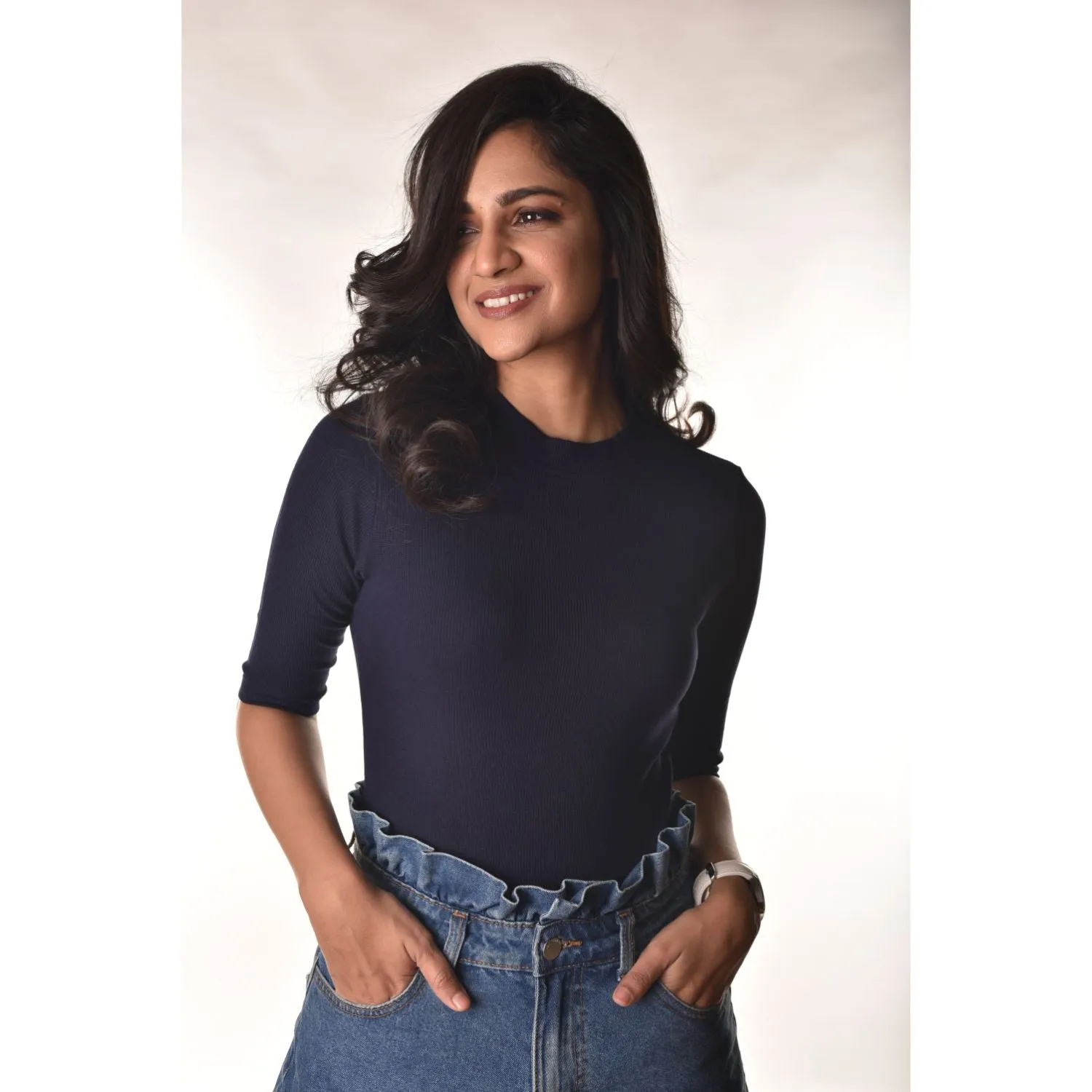 Hosiery Blouses - Elbow Sleeves - Plus Size