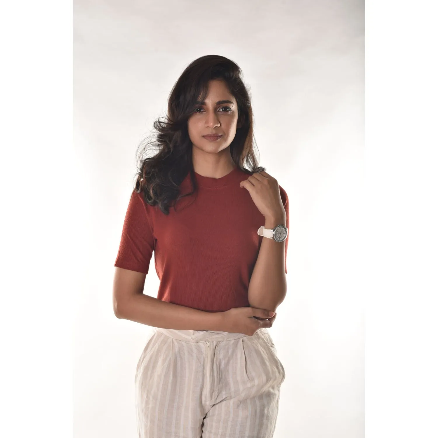 Hosiery Blouses - Elbow Sleeves - Plus Size
