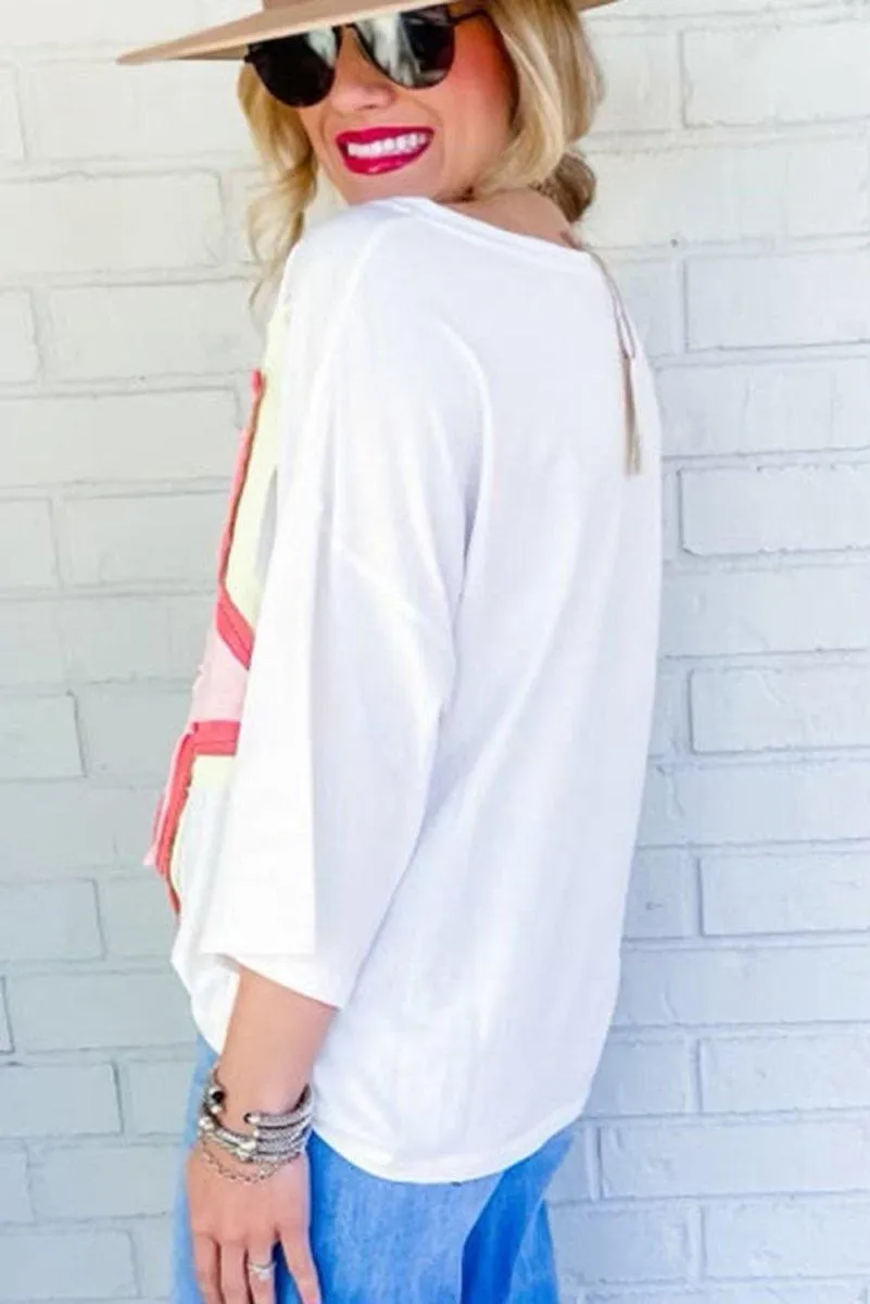 Jocelynn Star Oversized Tee