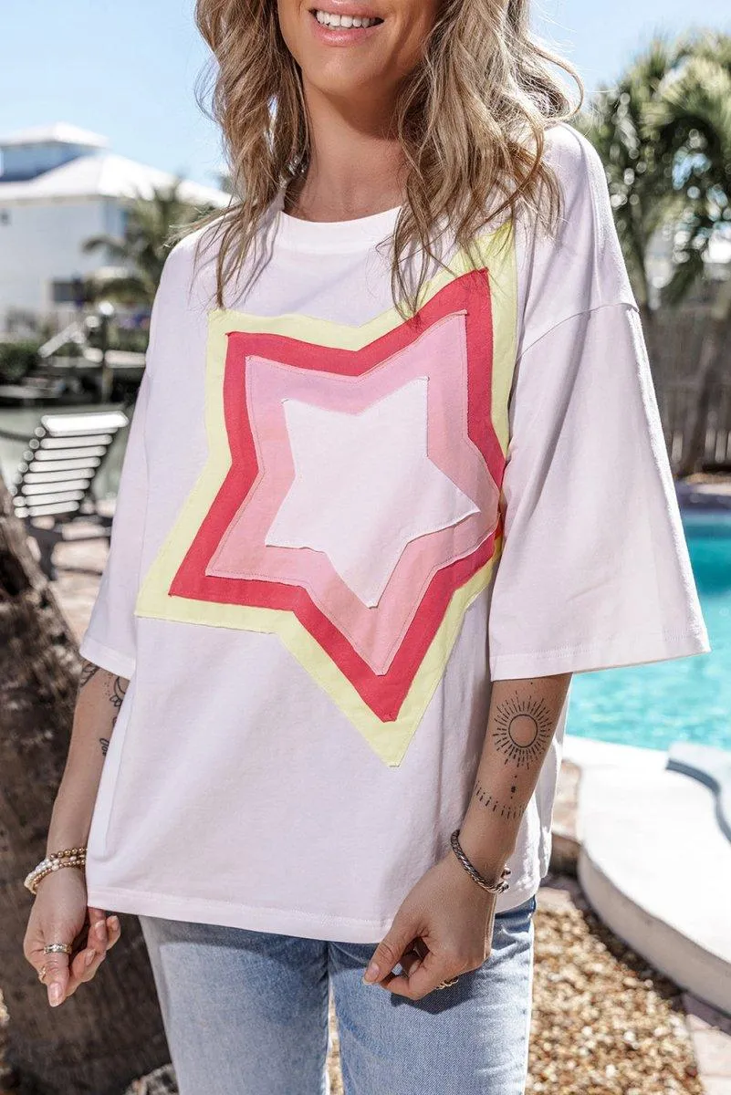 Jocelynn Star Oversized Tee