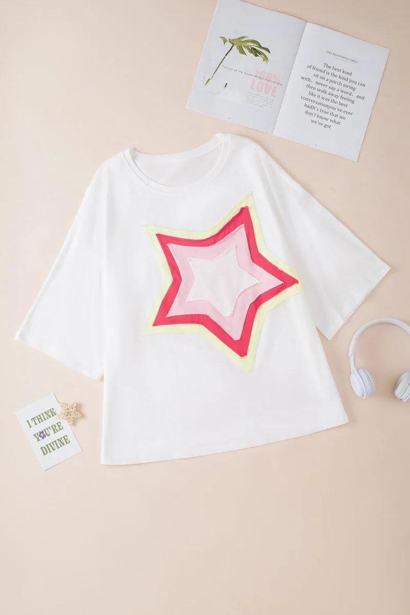 Jocelynn Star Oversized Tee