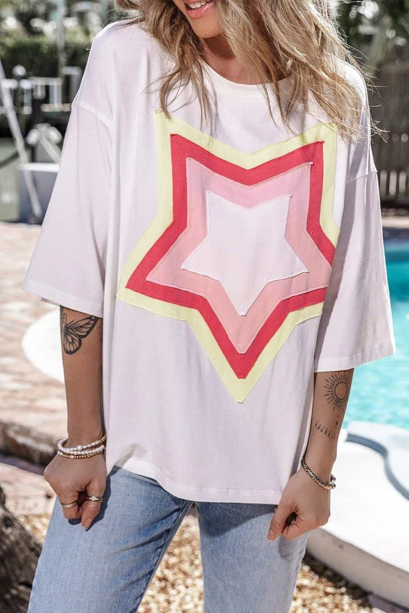 Jocelynn Star Oversized Tee