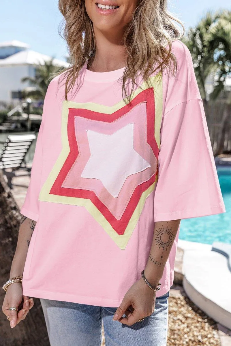 Jocelynn Star Oversized Tee