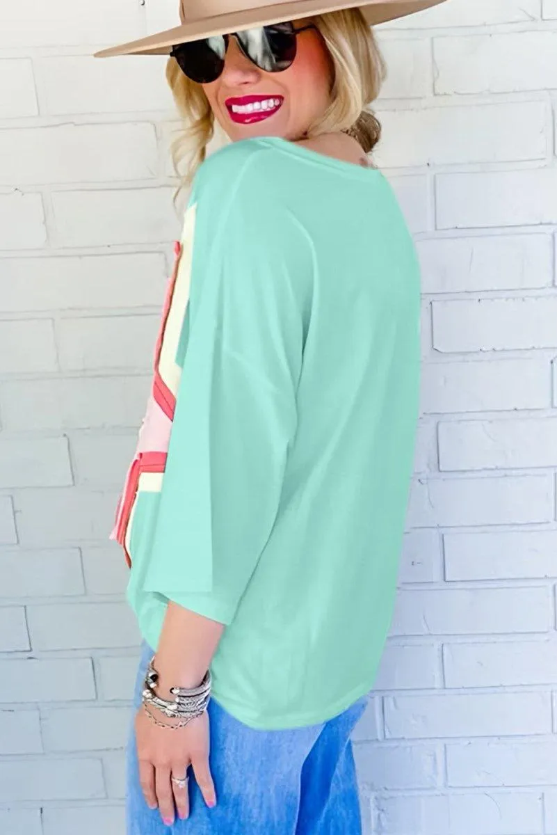 Jocelynn Star Oversized Tee