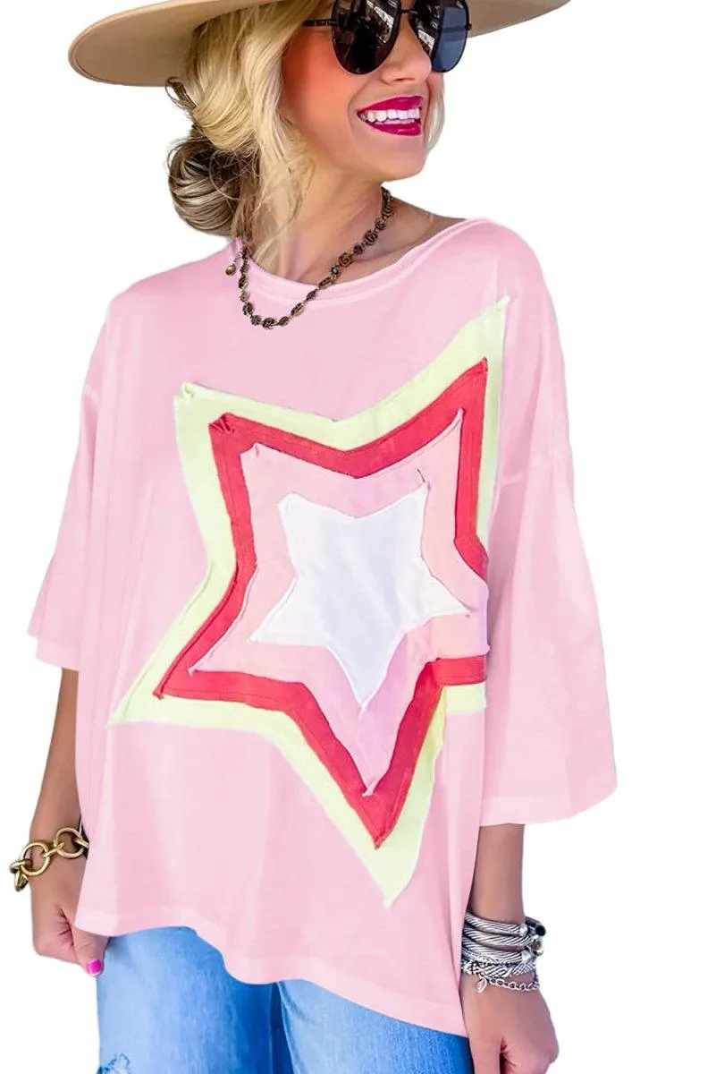 Jocelynn Star Oversized Tee