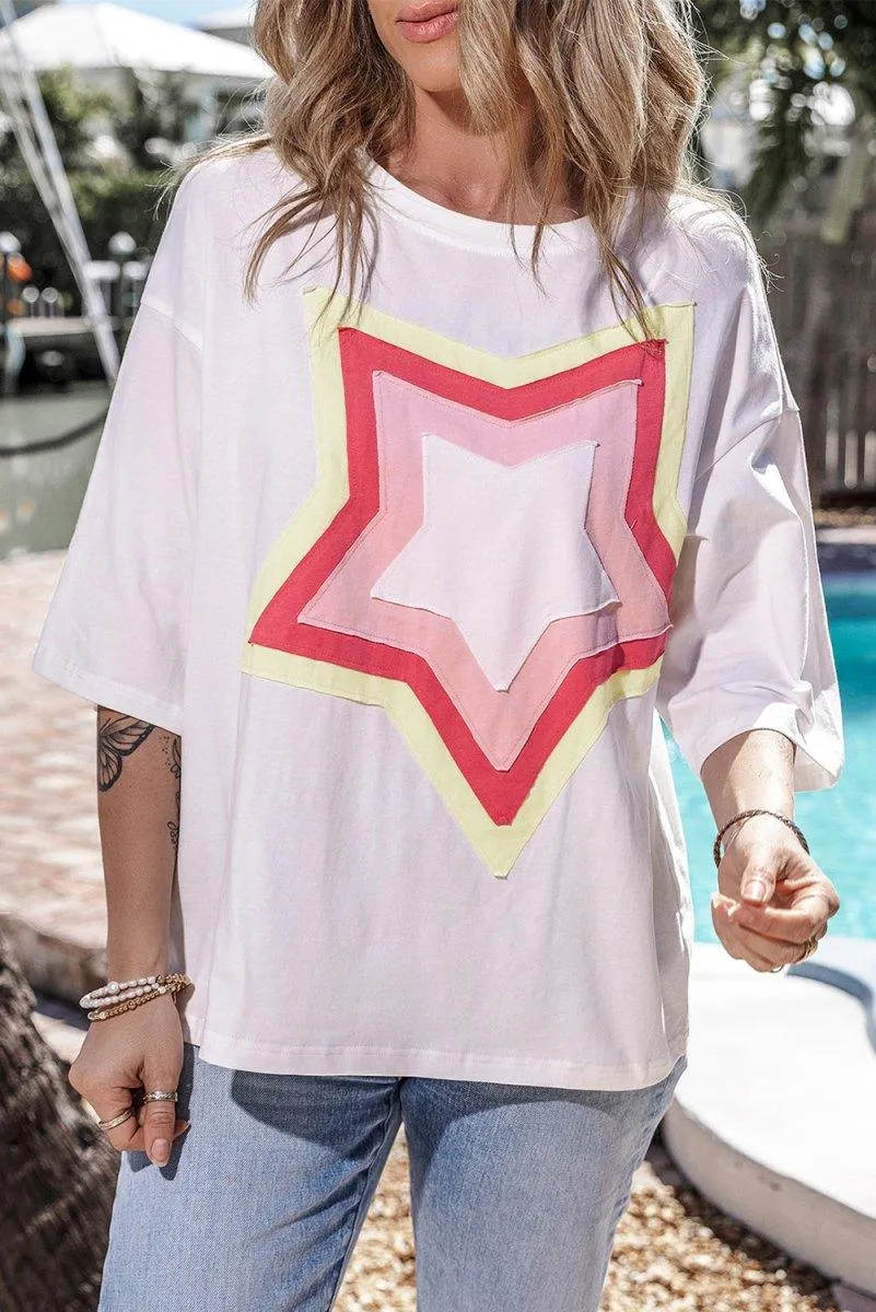 Jocelynn Star Oversized Tee