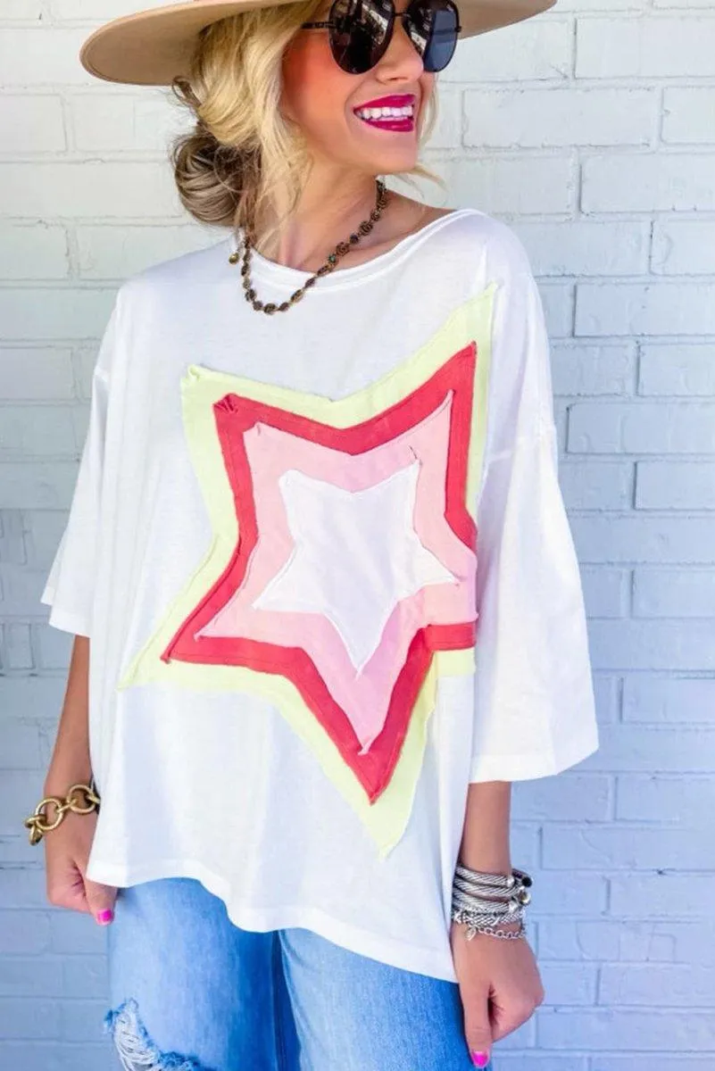 Jocelynn Star Oversized Tee