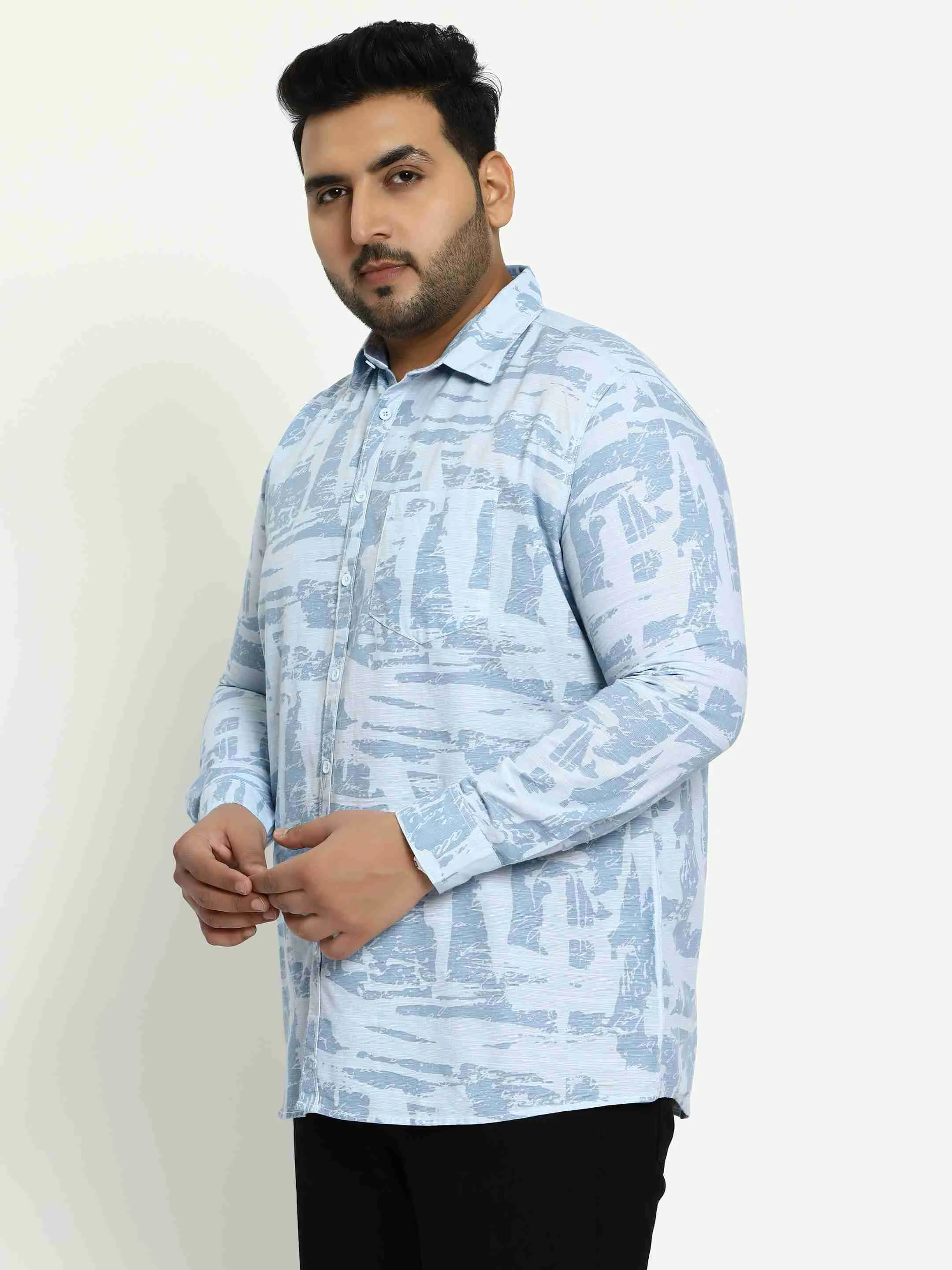 Light Blue Cotton Lee Shirt