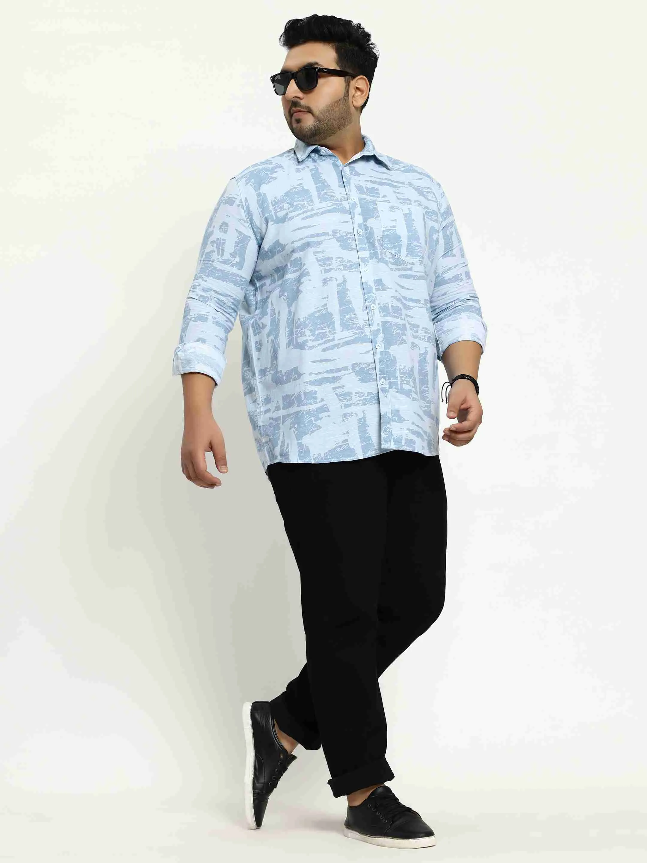 Light Blue Cotton Lee Shirt