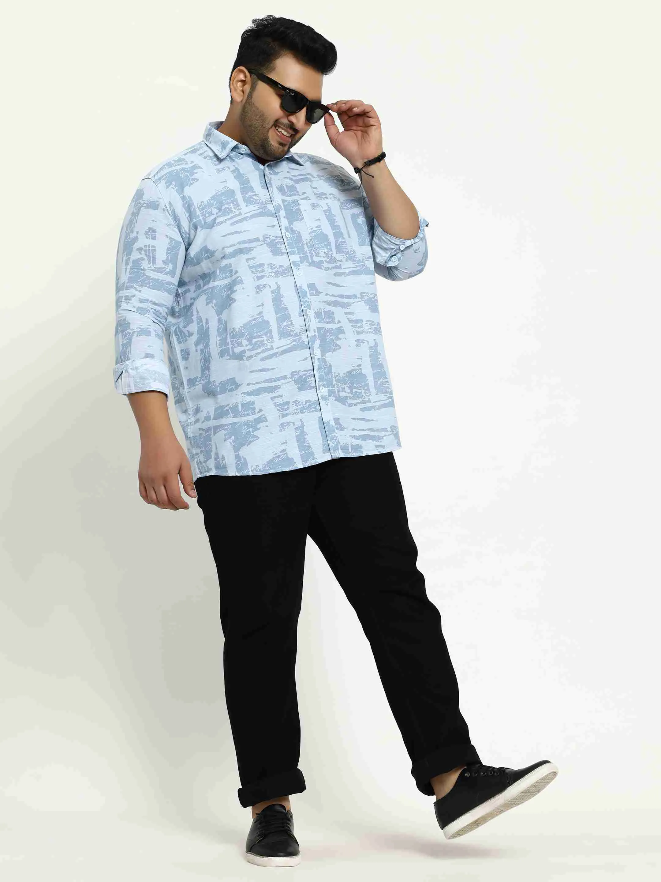 Light Blue Cotton Lee Shirt