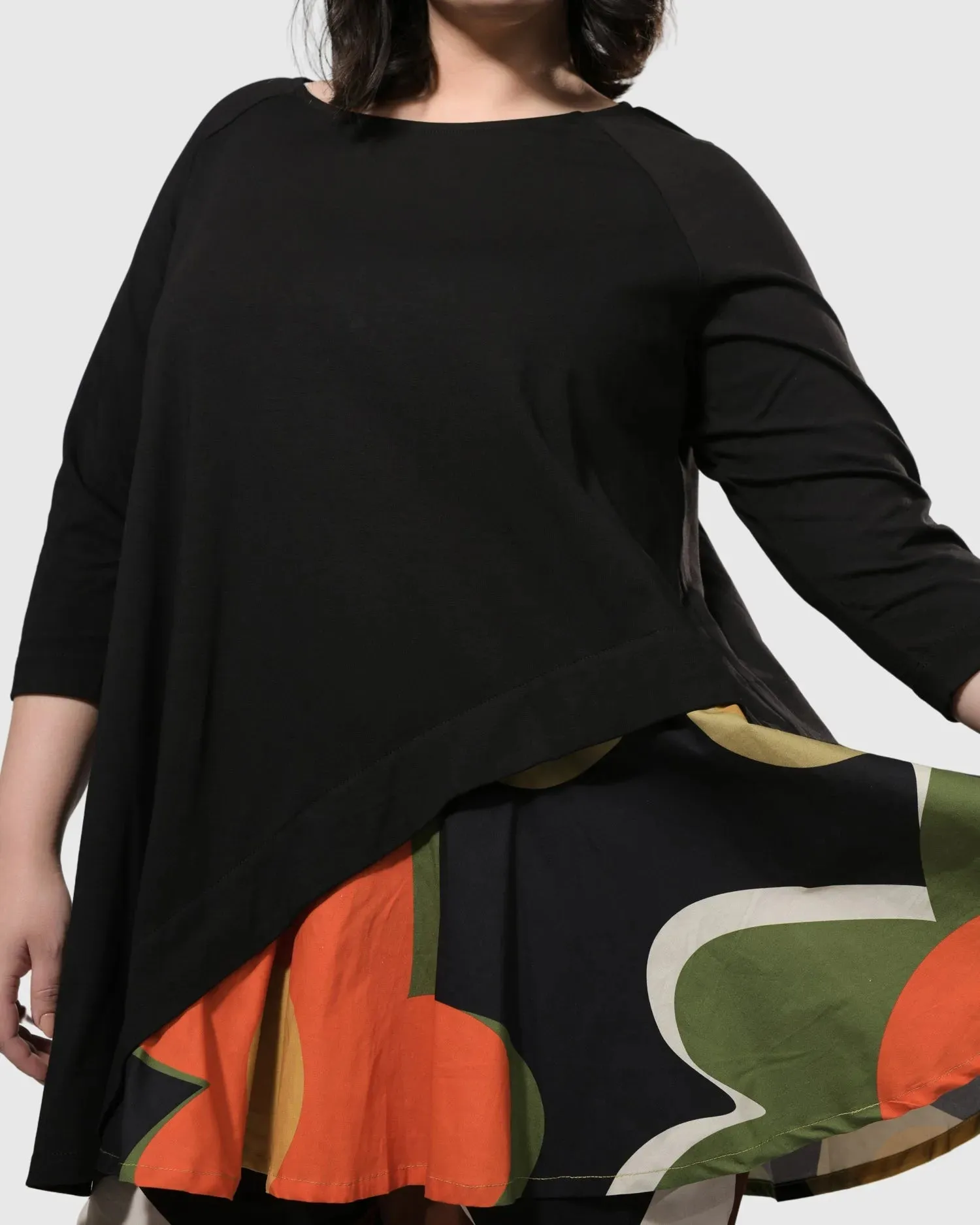 Linda Flounce Tunic Top, Floral