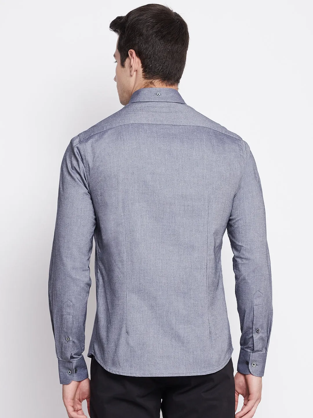 Steel Grey Oxford Cotton Shirt