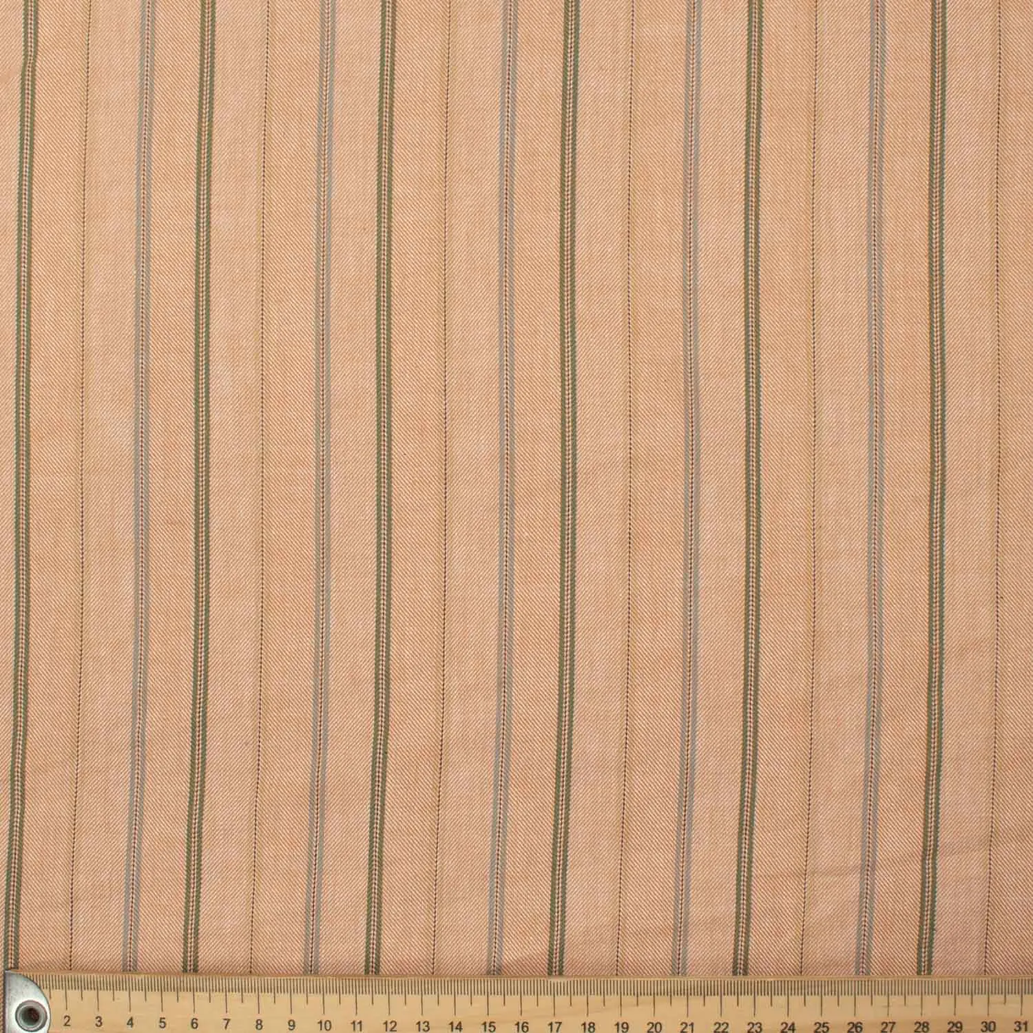 Stripe Shirting 120cm Design-1 Green & Orange