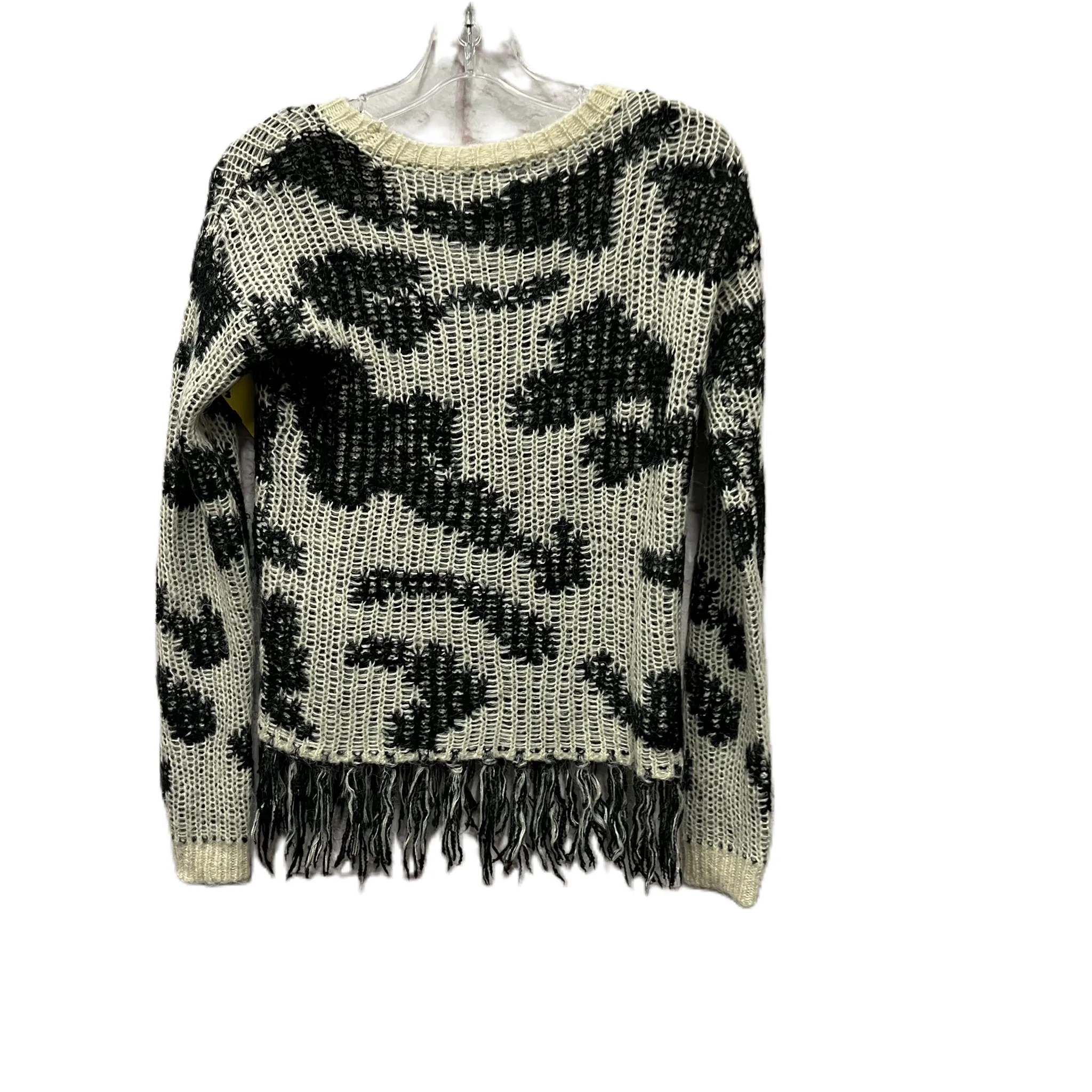 Sweater By Vero Moda In Black & Cream, Size: S