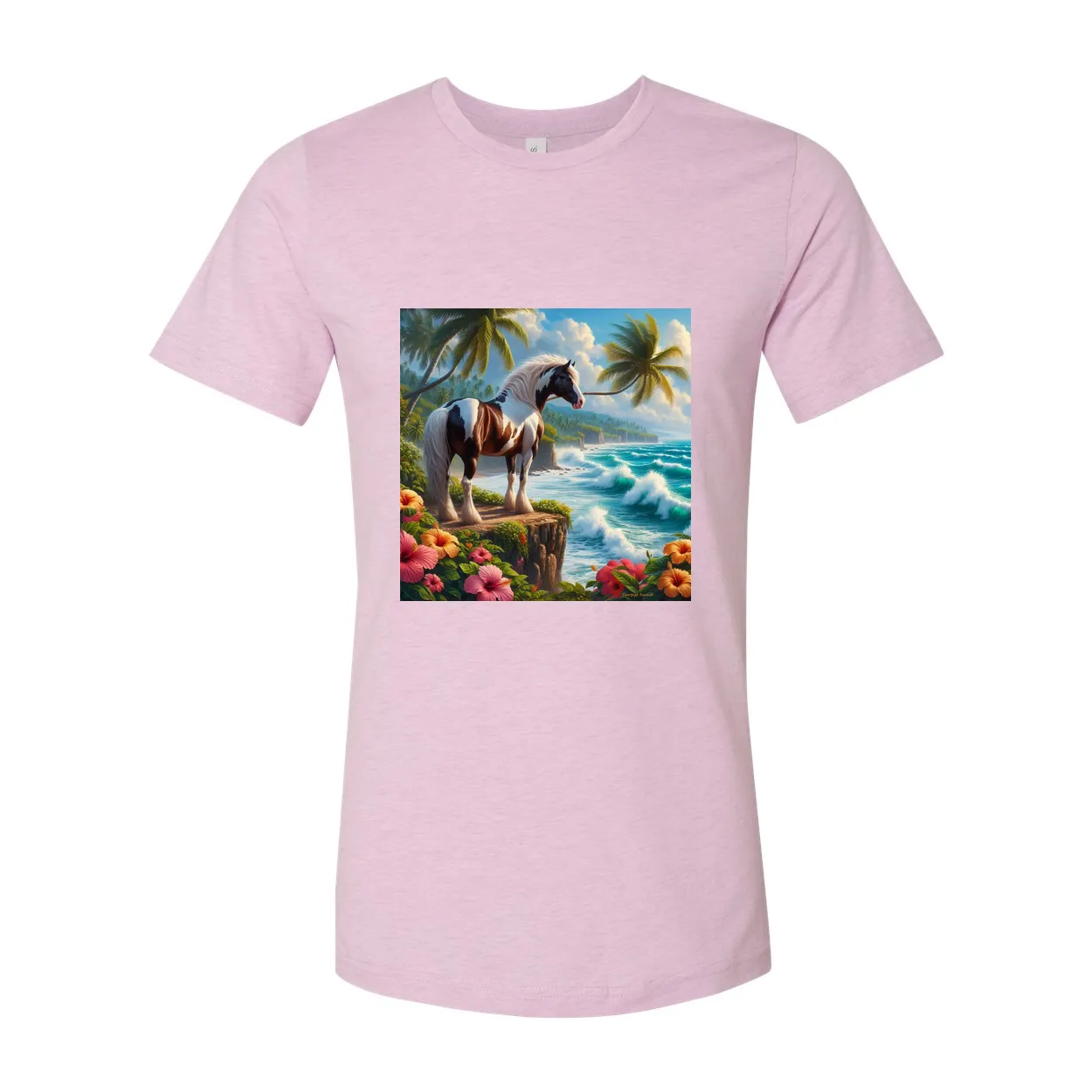 Tropical Red and White Paint Horse T Shirts